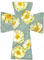 Cross with flowers by Kathy Rice Grimm