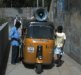 Autorickshaw with sign saying Jesus coming soon