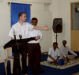 Simon sharing at the Pastor's meeting