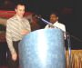 Simon speaking at the conference