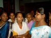 Pastor Ruby with the baptismal candidates