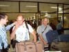 Steve and Graham at the airport