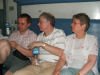Nick, Roger and Tina on the train