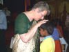 Praying at the gospel meeting