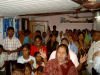 Prayer meeting at Pastor Ruby's church