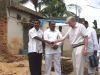 Roger and the team laying the foundation stone of the Fire Gospel Church