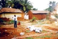 photograph of the church building site