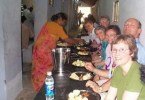 Team having lunch